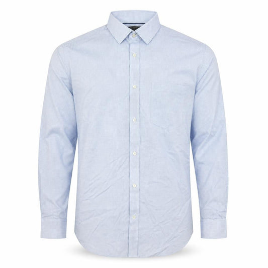 Banana Republic Men's Blue Geometric Long Sleeve Classic Fit Dress Shirt L