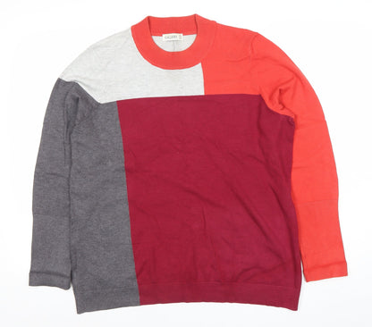 Additional front view of Gallery Women’s Multicoloured XL Crew Neck jumper