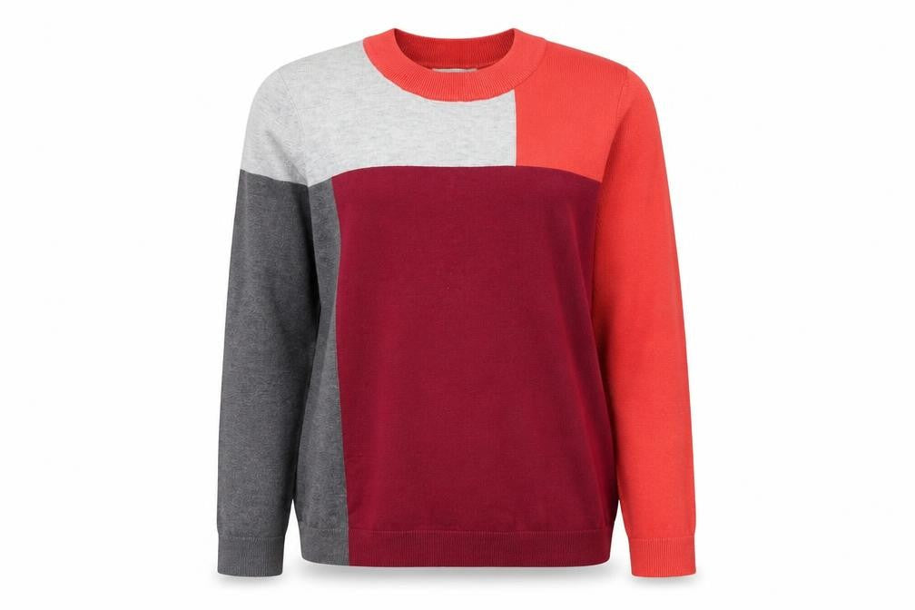 Gallery Women’s Multicoloured XL Crew Neck Pullover Jumper