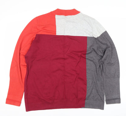 Close-up detail of Gallery Women’s Multicoloured XL Crew Neck jumper