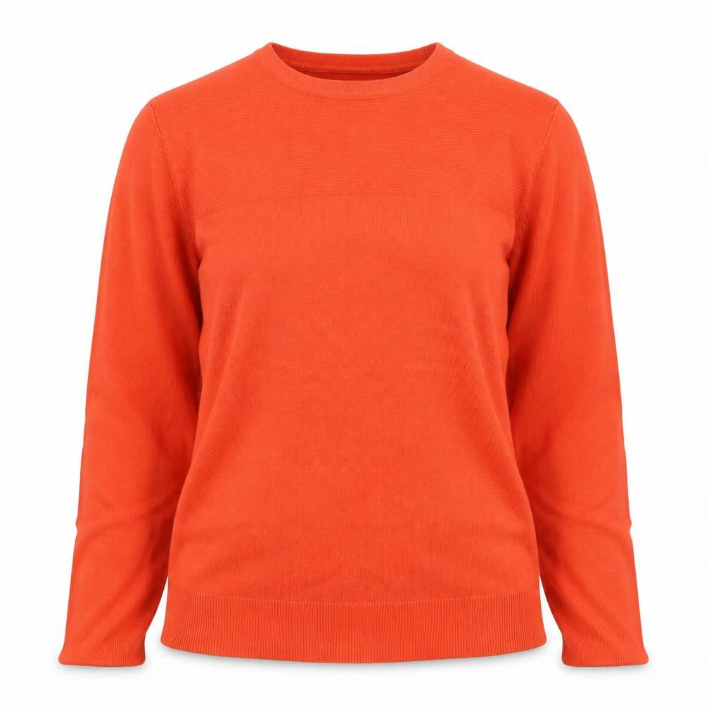 Dunnes Women’s Orange Crew Neck Pullover Jumper Size L