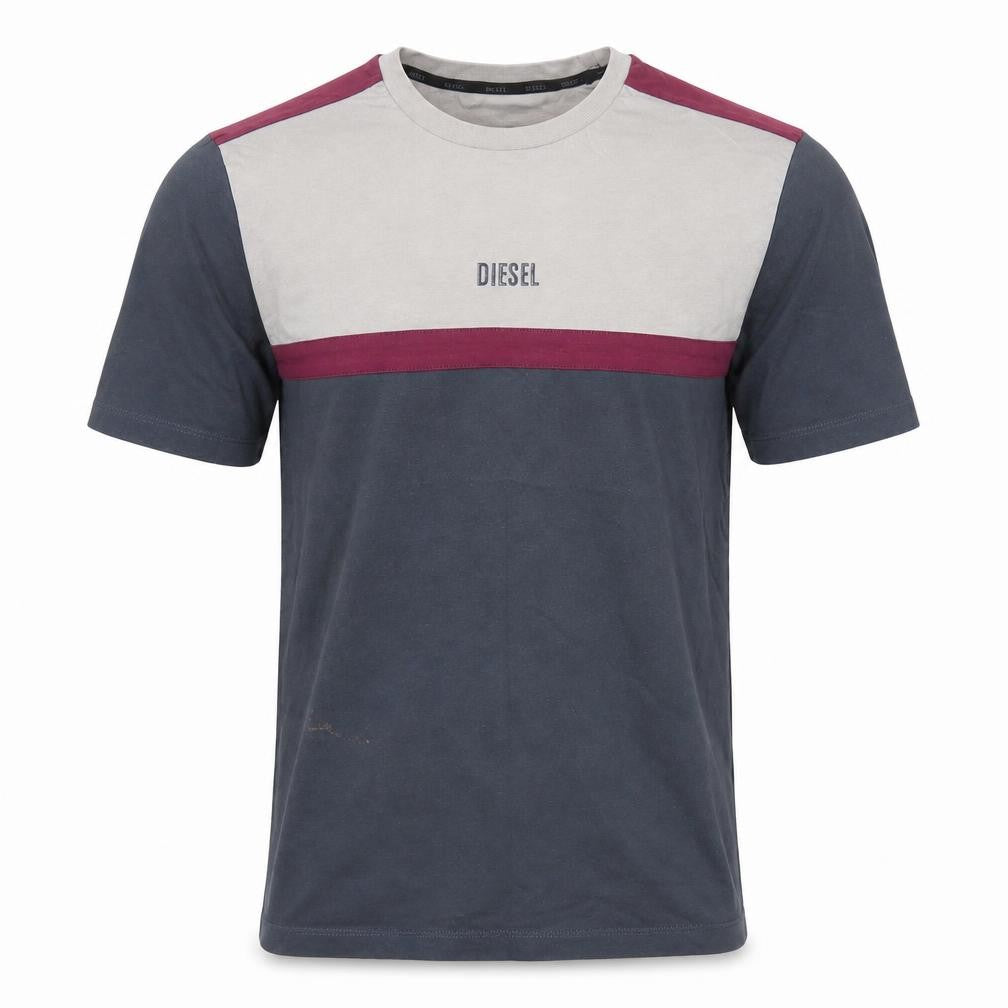 Diesel Men's Multicolour Cotton T-Shirt Medium Crew Neck Logo