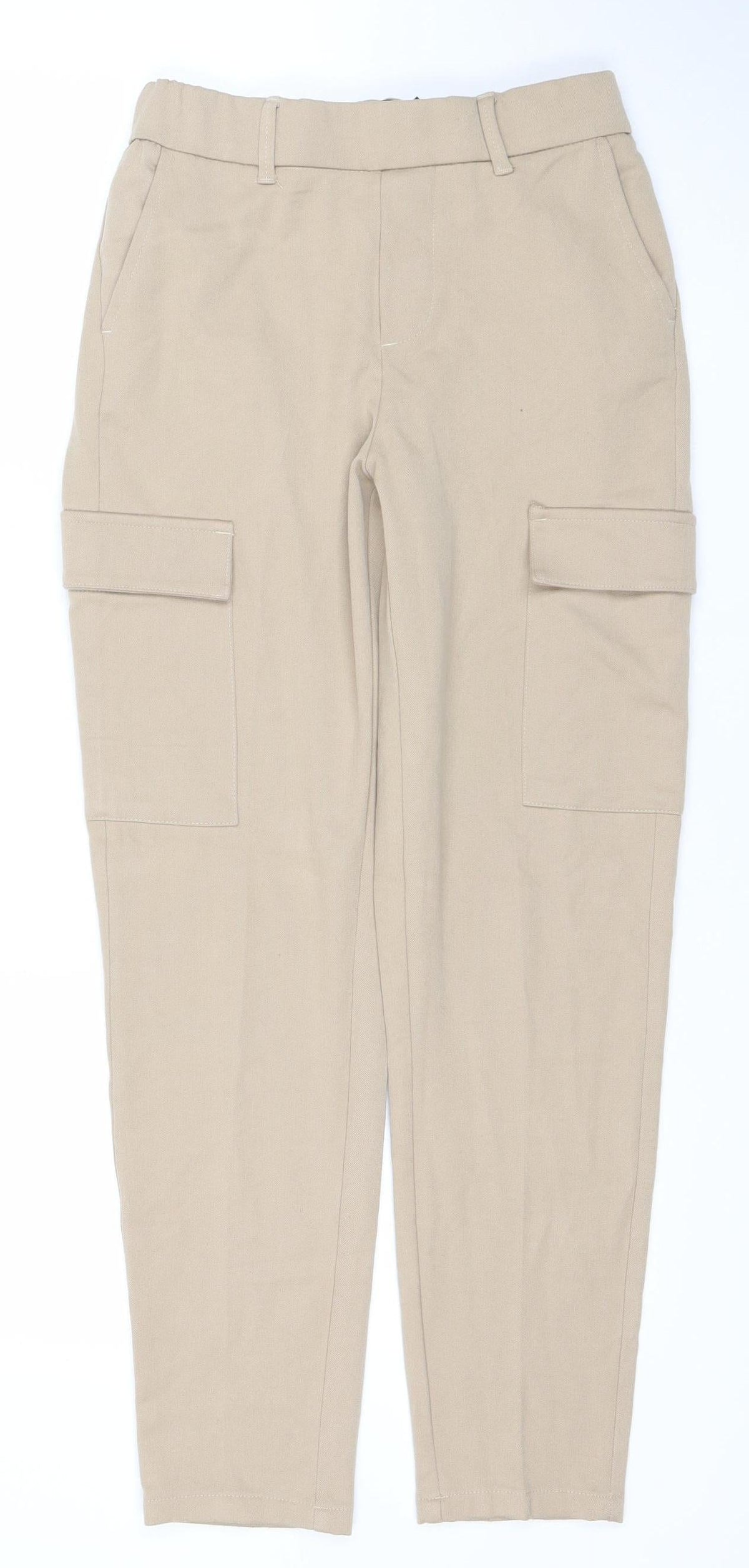 Vero Moda Womens Beige XS Cargo Tapered Trousers Casual