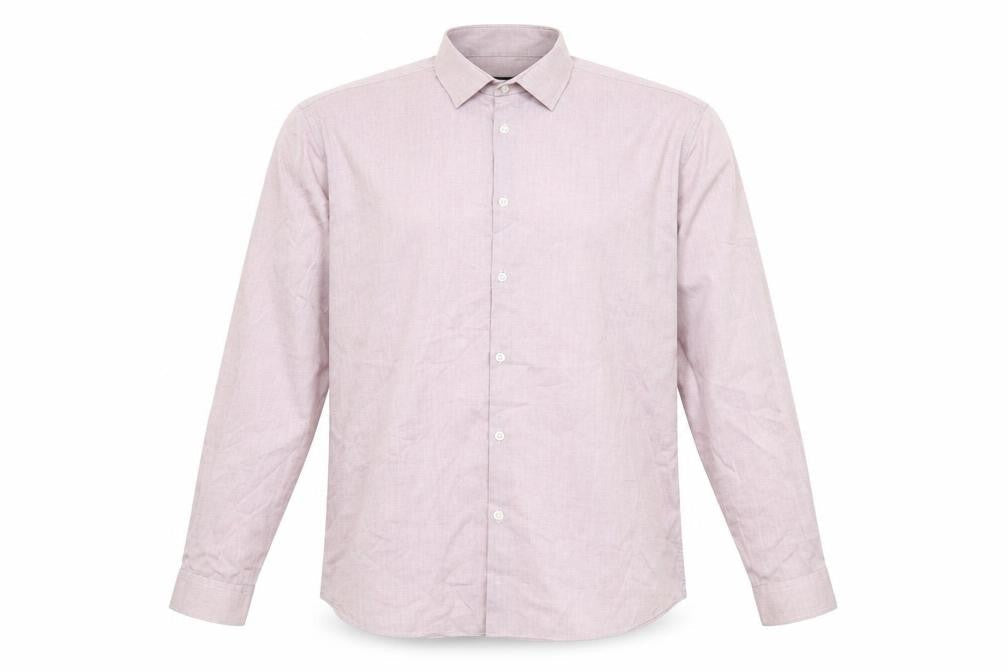 Cedarwood State Men’s Pink Slim Fit Long Sleeve Button-Up Shirt Size 17