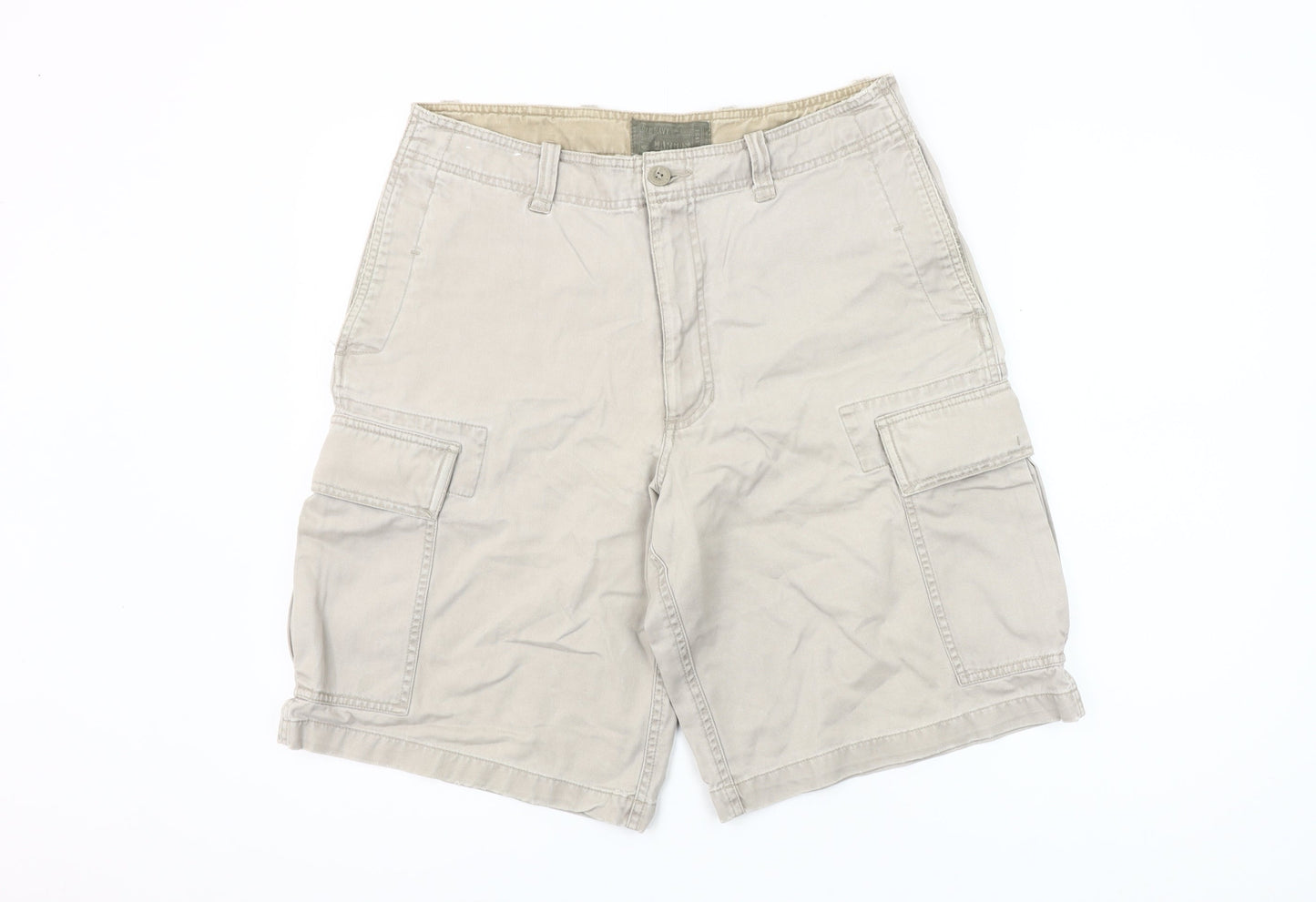 Old Navy Men’s Beige Cargo Shorts Size 31 Cotton Casual Summer
