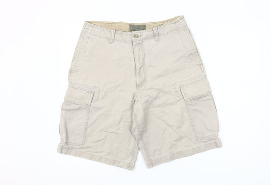 Old Navy Men’s Beige Cargo Shorts Size 31 Cotton Casual Summer