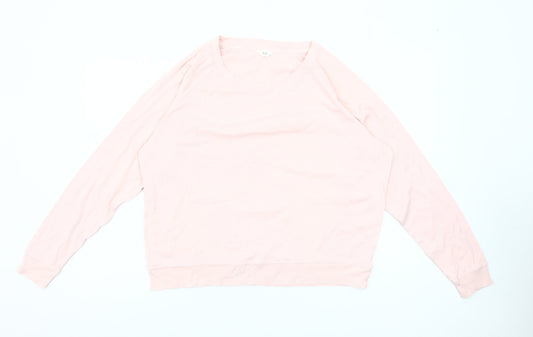 Hush Womens Pink Long Sleeve Crew Neck Jersey Top Size S