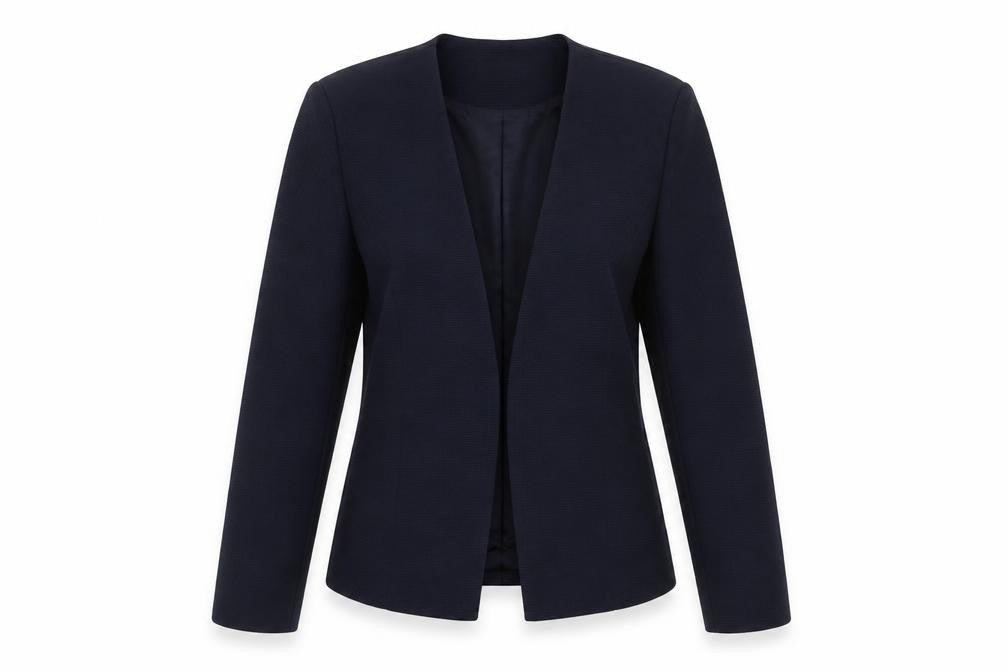 ONLY Womens Blue Tailored Open Front Blazer Jacket Size 10