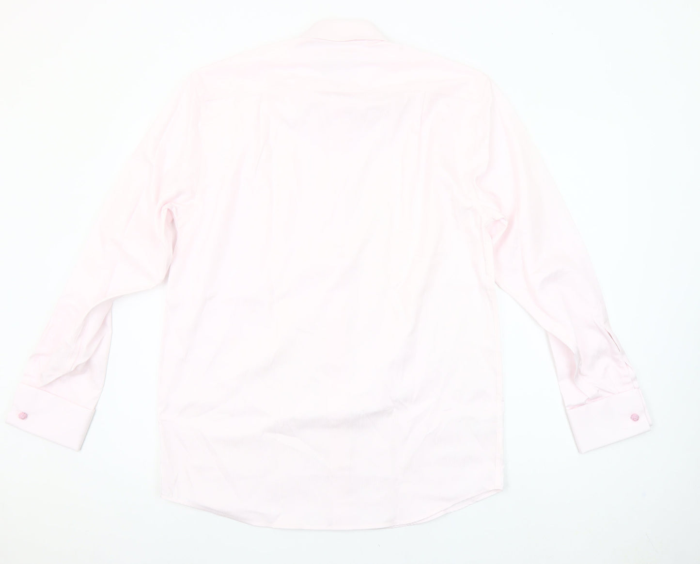 Marks and Spencer Men’s Pink Cotton Formal Dress Shirt 15in Collar