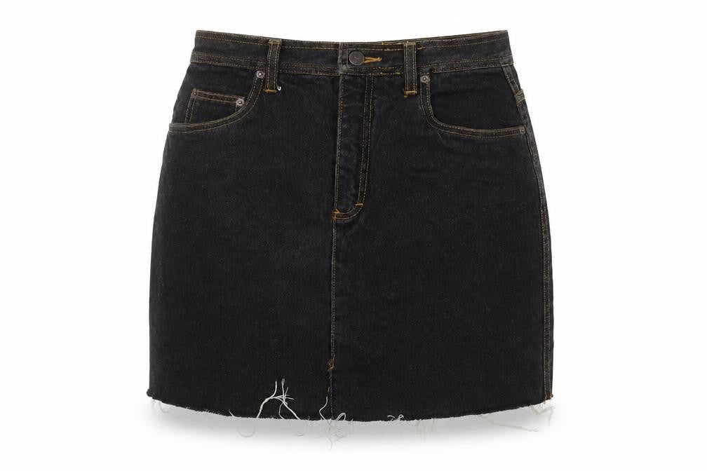 ESPRIT Women’s Black Denim Pencil Skirt Size 12 Mid Rise Casual
