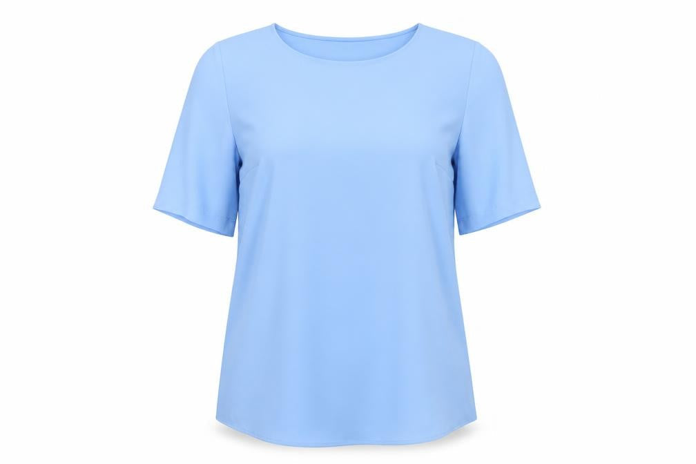 Dunnes Women’s Blue Short Sleeve Blouse Size S Regular Fit