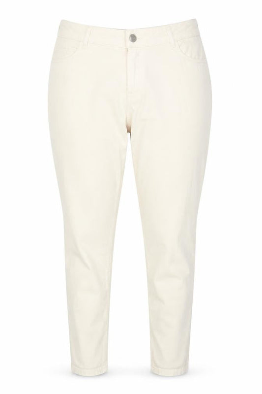 Soyaconcept Womens Ivory Skinny Slim Fit Jeans Size 14 Regular