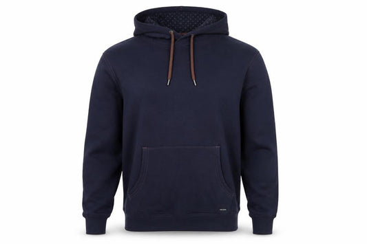 Guide London Men’s Blue Pullover Hoodie L Cotton Casual