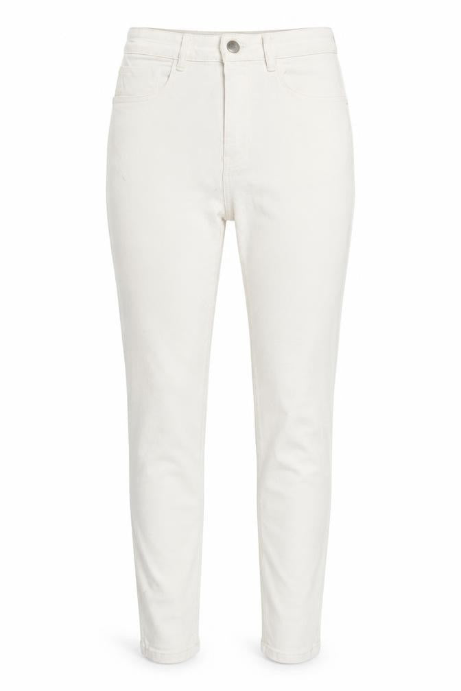 Zara Women White Skinny Slim Fit Jeans Size 8 Cotton Blend