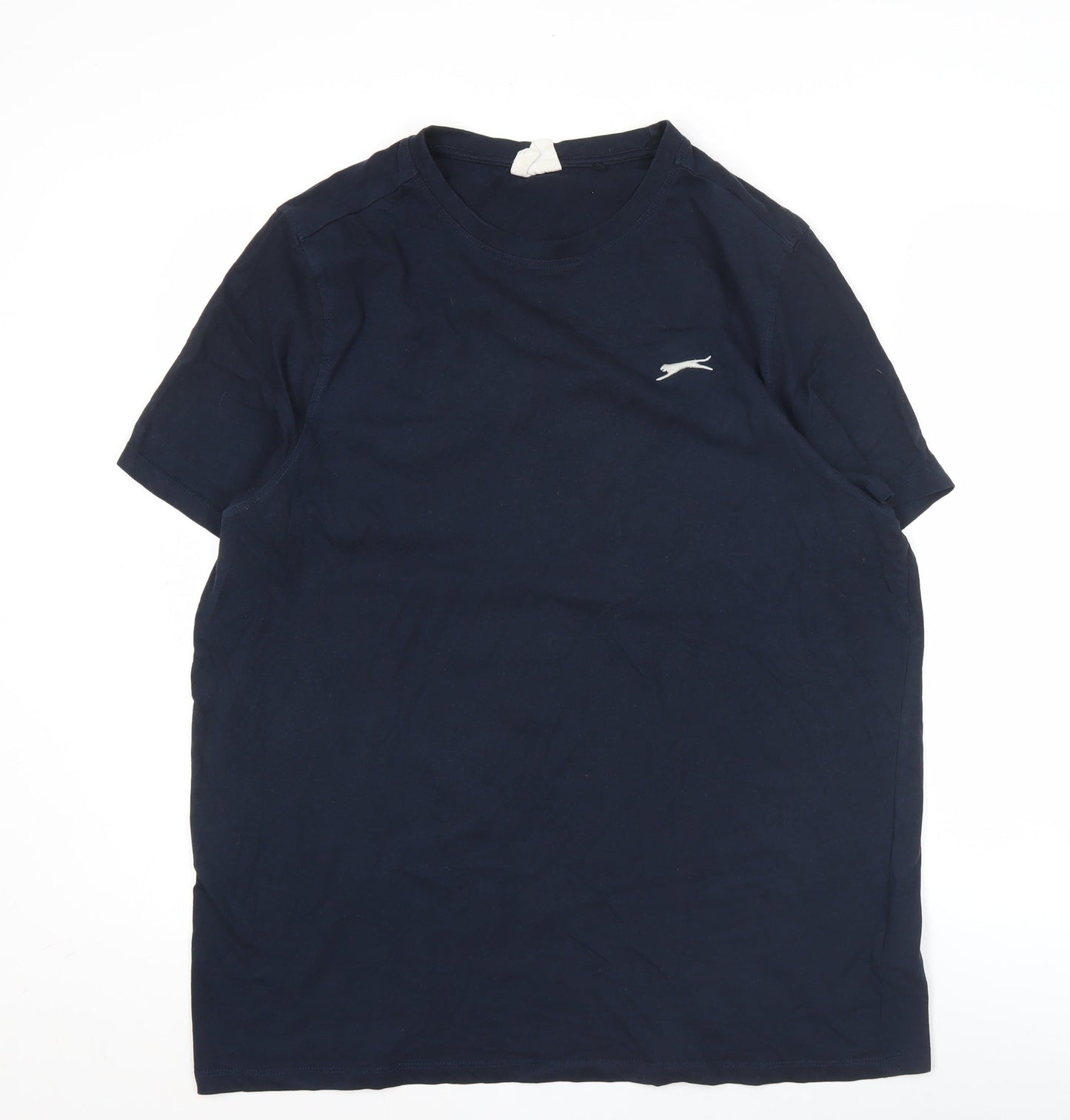 Slazenger Men's Blue Cotton Crew Neck Short Sleeve T-Shirt Size L
