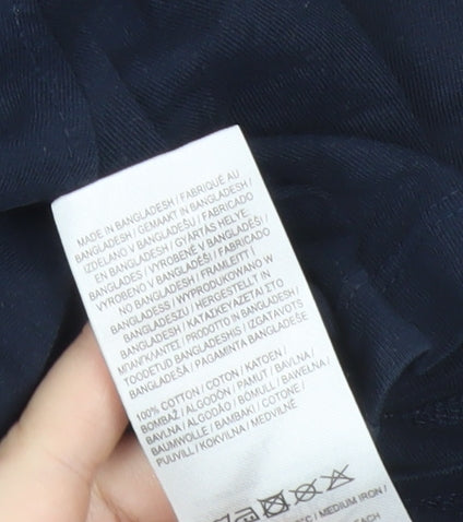 Slazenger Men's Blue Cotton Crew Neck Short Sleeve T-Shirt Size L