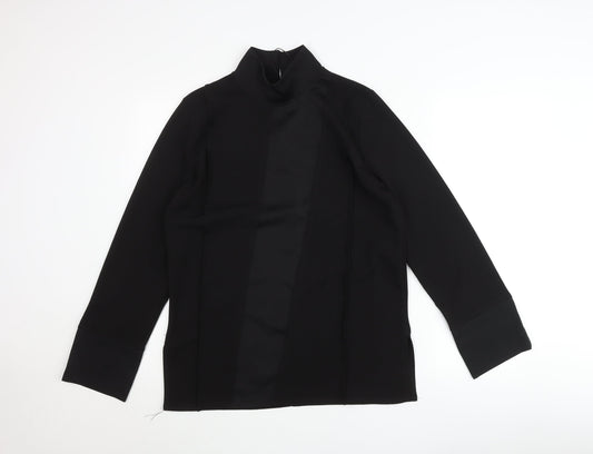 Zara Women’s Black Mock Neck Long Sleeve Blouse Size S
