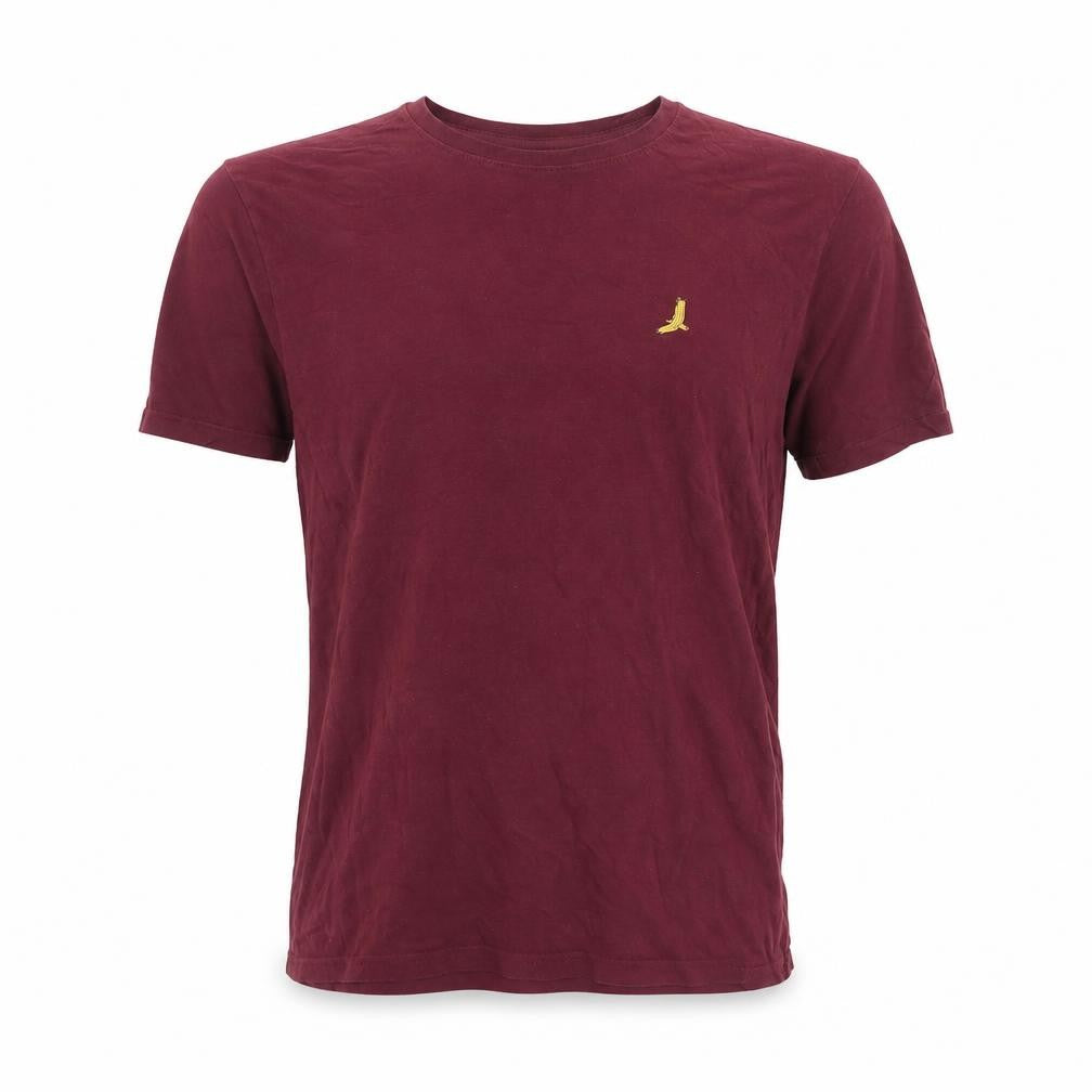 Brave Soul Men's Red Cotton Crew Neck Short Sleeve T-Shirt Size L