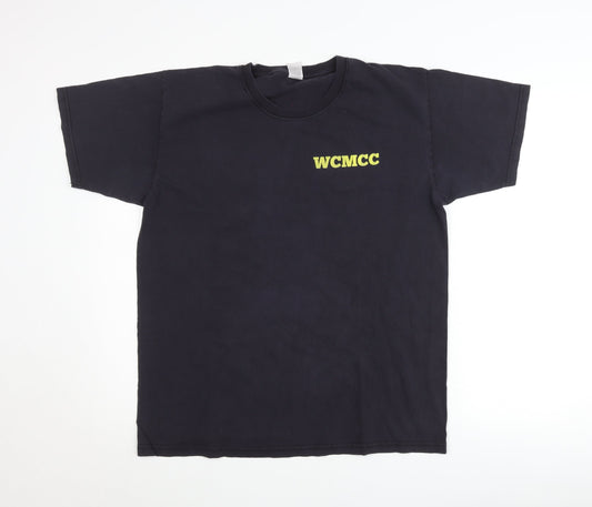 Fruit of the Loom Men's Black L Motorcycle Graphic T-Shirt 2019