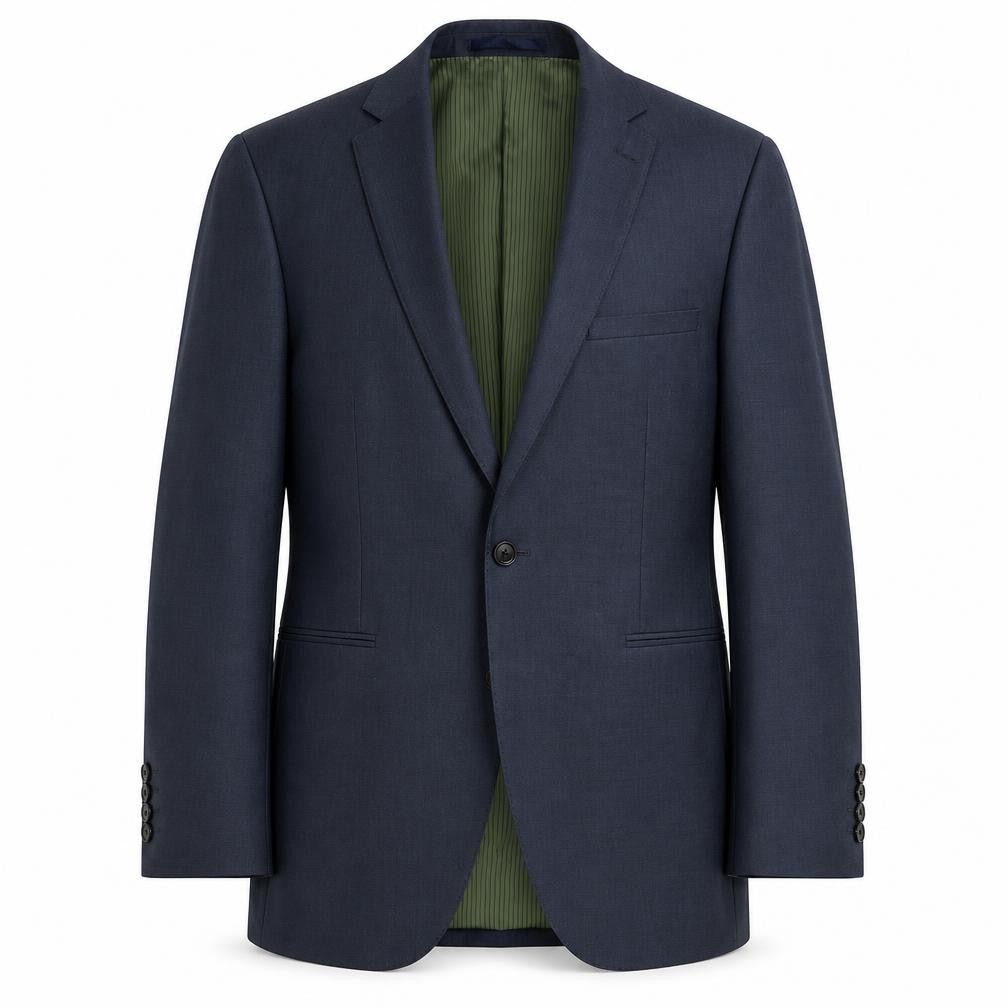 Remus Uomo Men’s Blue 40R Blazer Jacket Single Breasted Classic
