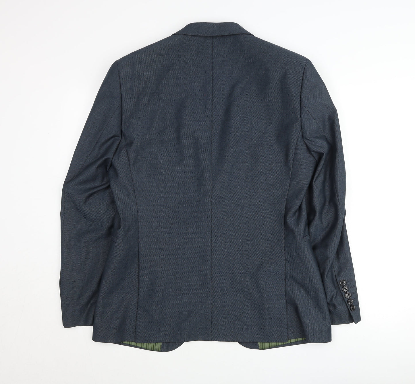Remus Uomo Men’s Blue 40R Blazer Jacket Single Breasted Classic
