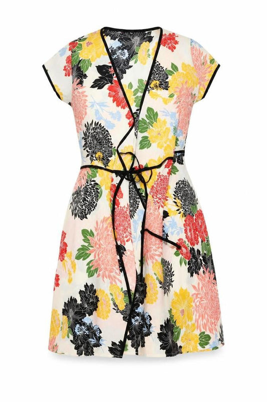 Rant & Rave Women’s Multicoloured Floral Wrap Dress Size 10
