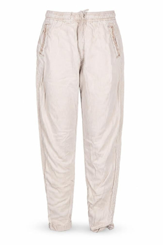 Primark Women’s Beige Tapered Jeans XS Relaxed Fit Elastic Waist