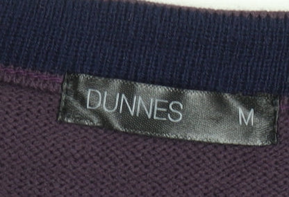 Additional view of Dunnes Men’s Purple Medium V-Neck jumper Knit