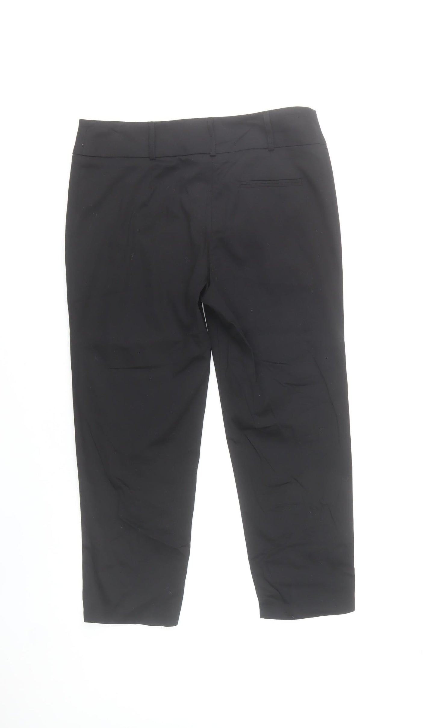 St. Bernard for Dunnes Womens Black Size 8 Cropped Cotton Trousers