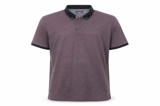 Jasper Conran Men’s Purple Striped Polo Shirt XL Cotton Casual