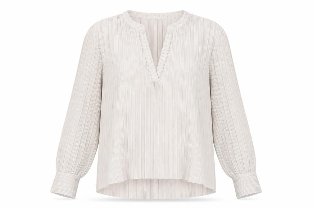 Vero Moda Womens Beige Long Sleeve Tunic Blouse Size L