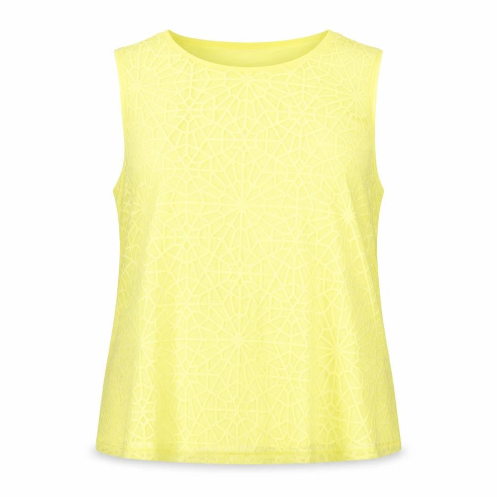 Dunnes Womens Yellow Tank Top Size 20 Sleeveless Summer Casual