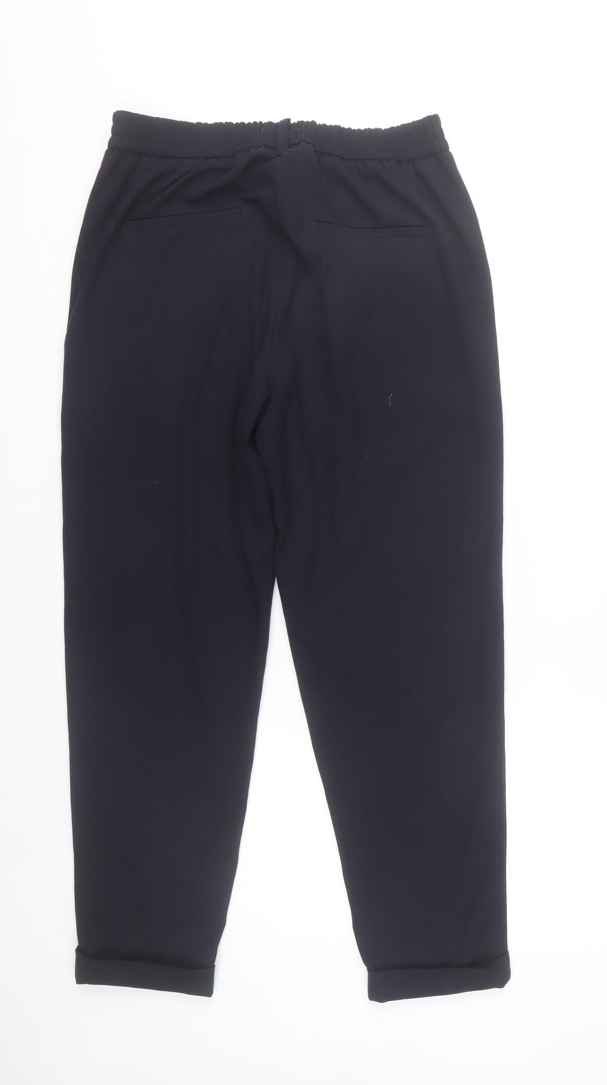 Savida Womens Navy Blue Chino Trousers Size 12 Regular Workwear