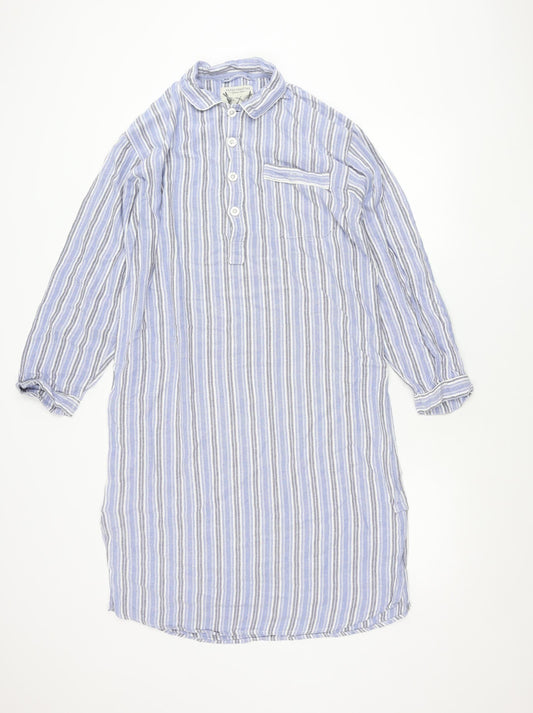 Peter Christian Women’s Blue Striped Cotton Shirt Dress M