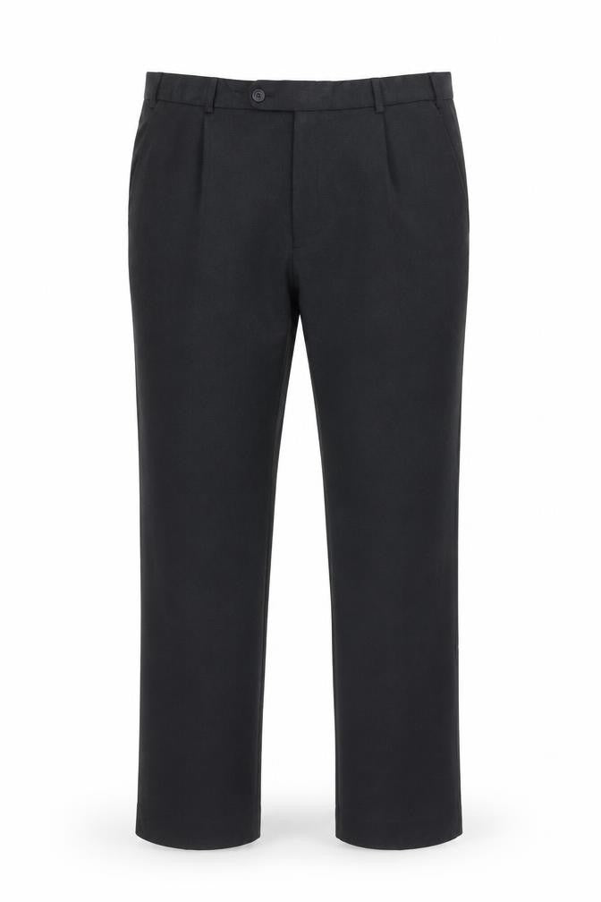 Taylor & Wright Men's Black 38R Regular Fit Dress Trousers