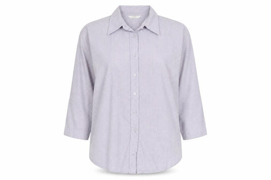Marks and Spencer Women’s Purple Check Button-Up Shirt UK 12
