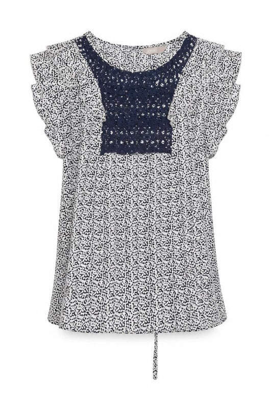 Awear Women's Multicoloured Animal Print Sleeveless Tunic Blouse Size 14