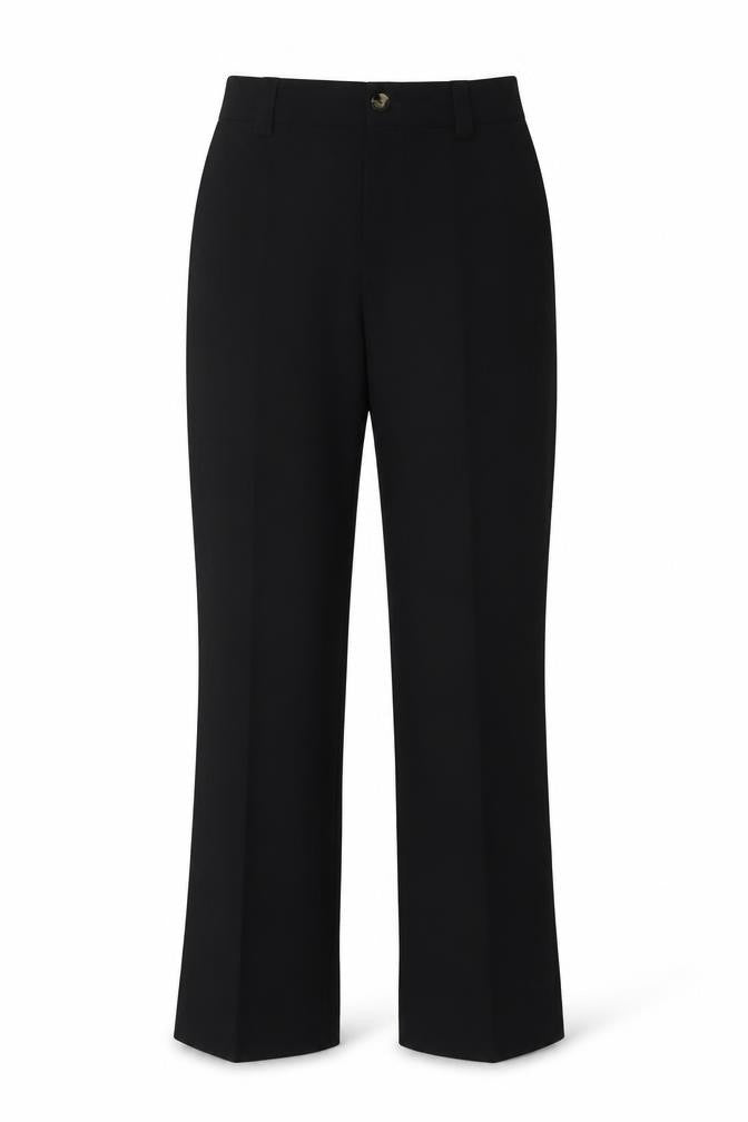 Zara Womens Black Medium Straight Leg Trousers Smart Workwear
