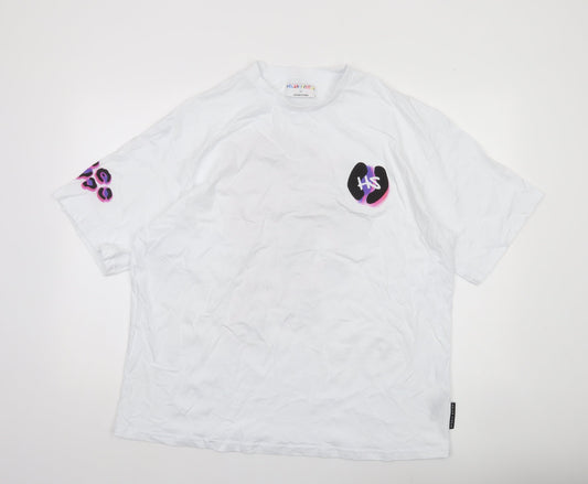 Helen Steele x Dunnes Stores Womens White Animal Print T-Shirt Size L
