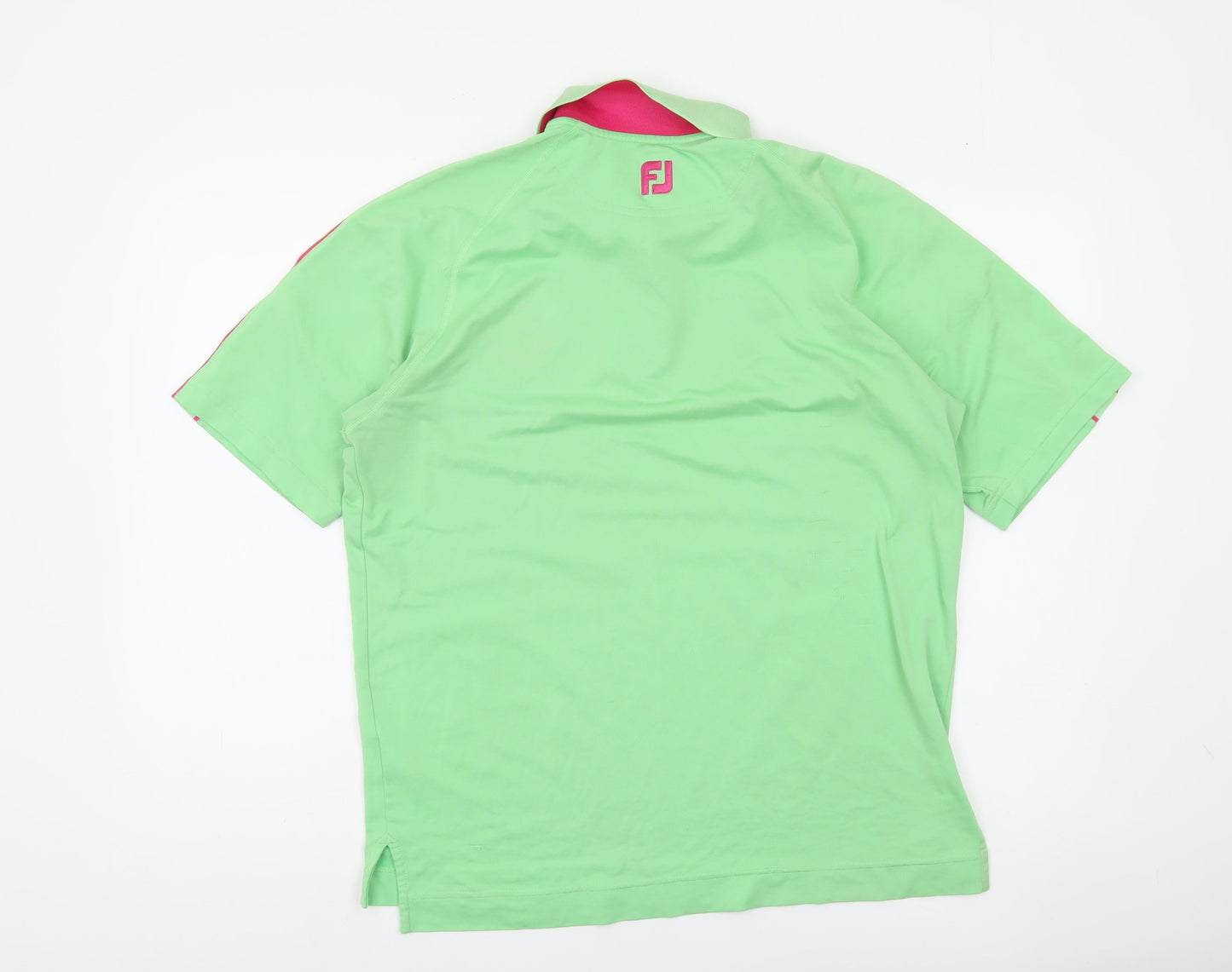 FootJoy Men's Green Short Sleeve Golf Polo Shirt Size M