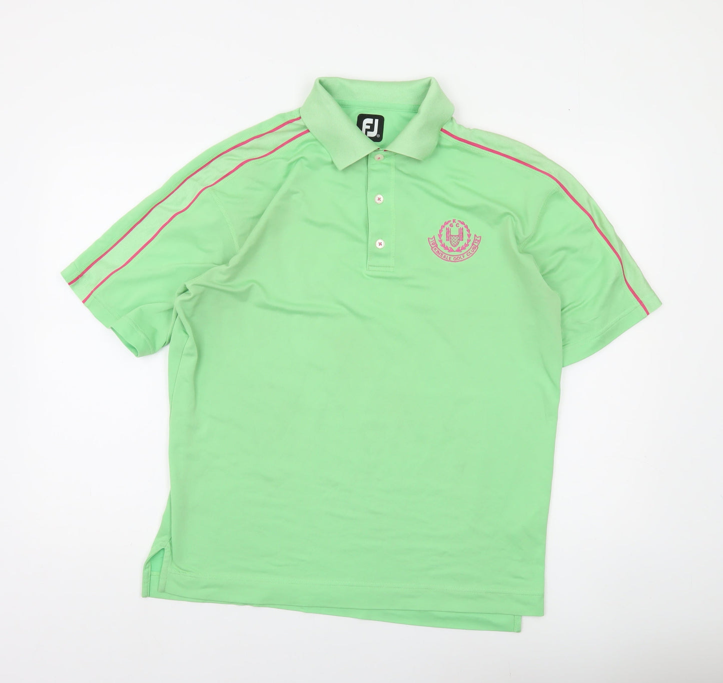 FootJoy Men's Green Short Sleeve Golf Polo Shirt Size M