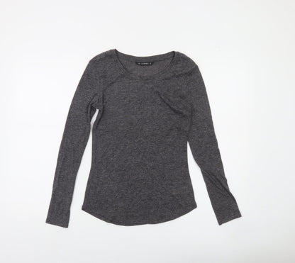 Additional front view of Dunnes Women's Grey Long Sleeve jumper, size 8
