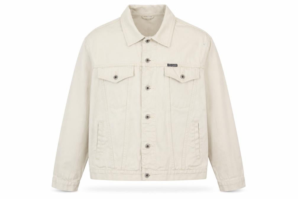 John Baner Men’s Beige Cotton Twill Basic Jacket Size 44 Regular