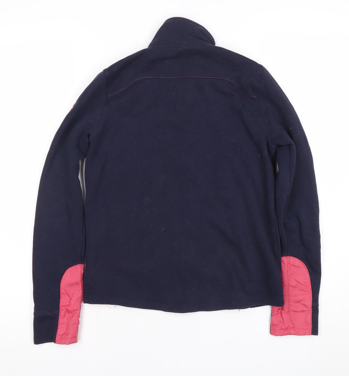 Decathlon Girls Blue Quilted Full Zip Fleece Jacket 12 Years