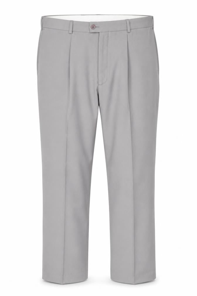 Tohani Men's Grey 42x29 Regular Fit Dress Pants Formal Trousers