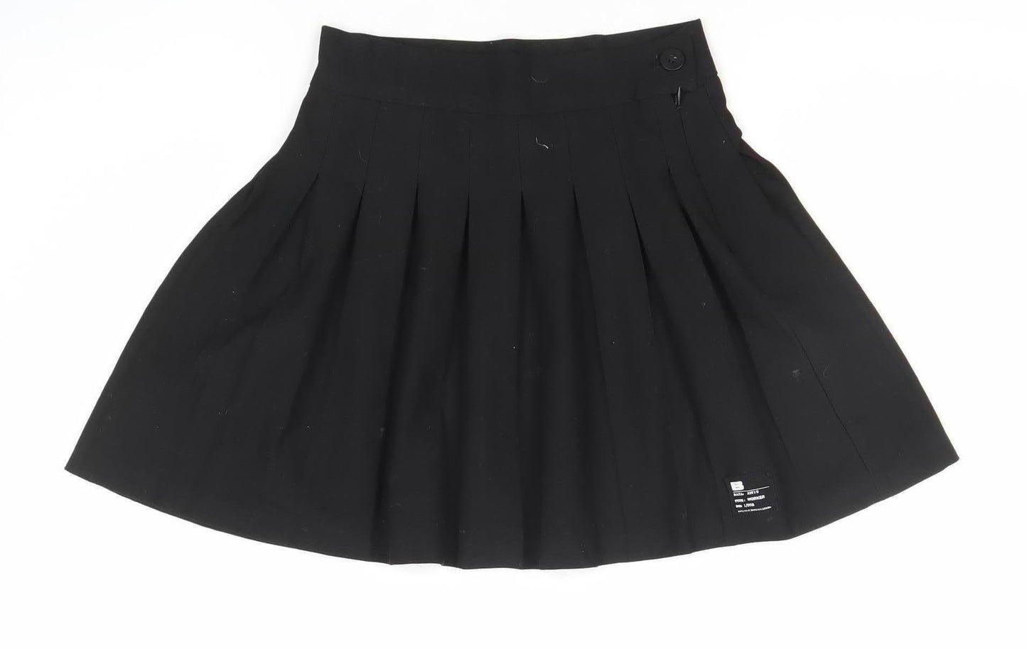 Bershka Women’s Black Pleated Short Skirt XS