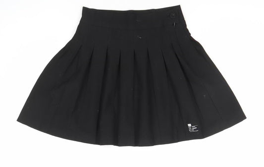 Bershka Women’s Black Pleated Short Skirt XS