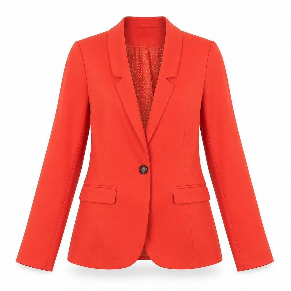 Dunnes Women’s Red Tailored One Button Blazer Size 10