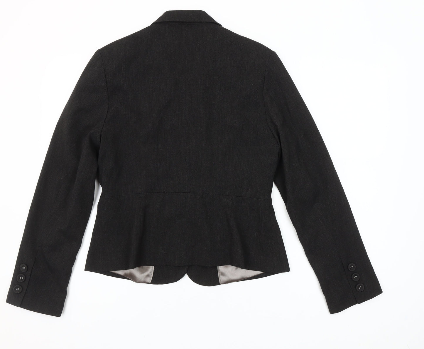 Dorothy Perkins Women Black Size 12 Tailored Two-Button Blazer