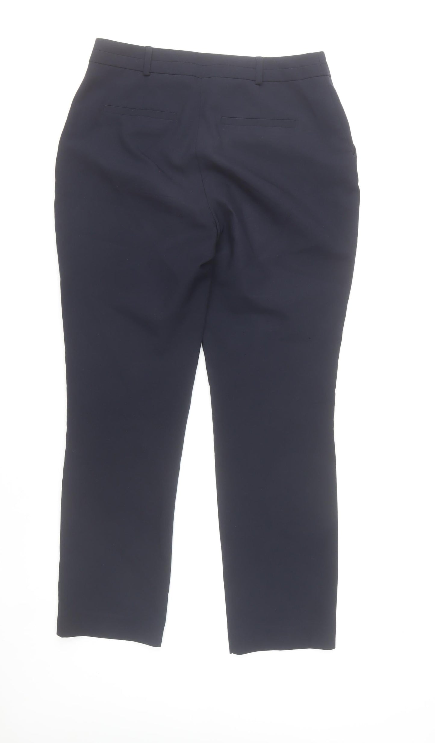 Dunnes Stores Women's Blue Regular Fit Straight Trousers Size 10